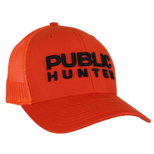 Orange Army Hat - Bent Brim Cap