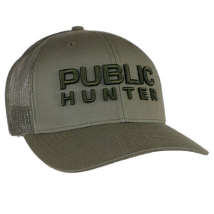 Public Hunter "Loden Green”-  Loden Green PH Large Logo - Bent Brim - Public Hunter