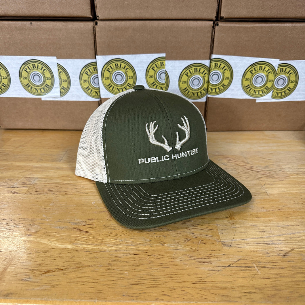 30 - 30 Whitetail Deer - 3D Embroidered Hat - Bent Brim Cap