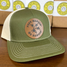 Load image into Gallery viewer, Feet Hangin’ We Bangin’ - LEATHER PATCH Hat - Bent Brim Cap