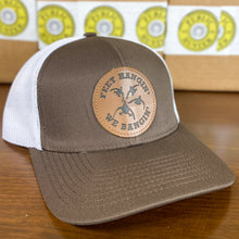 Load image into Gallery viewer, Feet Hangin’ We Bangin’ - LEATHER PATCH Hat - Bent Brim Cap
