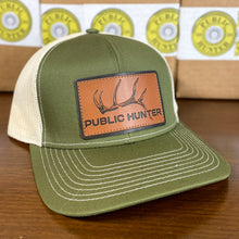 Load image into Gallery viewer, 300 Big Game Edition - Elk Leather Patch Hat - Bent Brim Cap