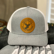 Load image into Gallery viewer, Whitetail Cull Hunters Association “Heather Gray and White”-  Leather Patch WCHA Logo - Bent Brim - Public Hunter