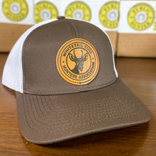 Load image into Gallery viewer, Whitetail Cull Hunters Association - Leather Patch Hat - Bent Brim Cap
