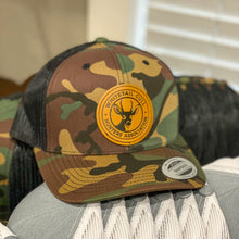 Load image into Gallery viewer, Whitetail Cull Hunters Association - Leather Patch Hat - Bent Brim Cap
